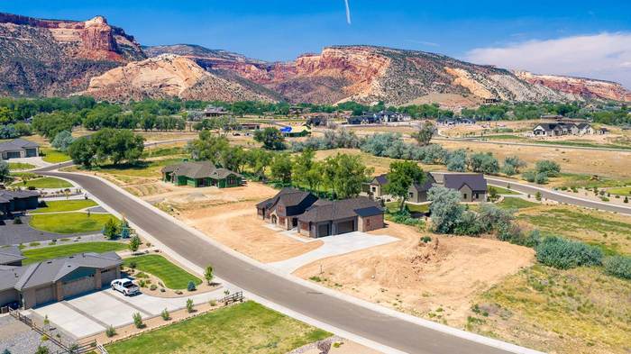 Aerial view of the Ellen Drive Residence